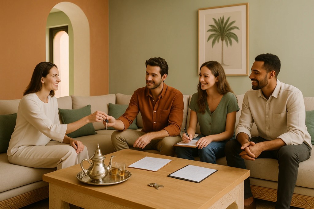 Accueil personnalise des voyageurs Airbnb à Marrakech 